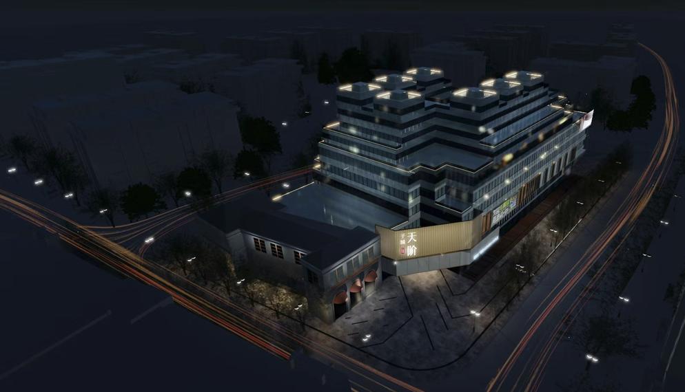 现代化商业综合体外观